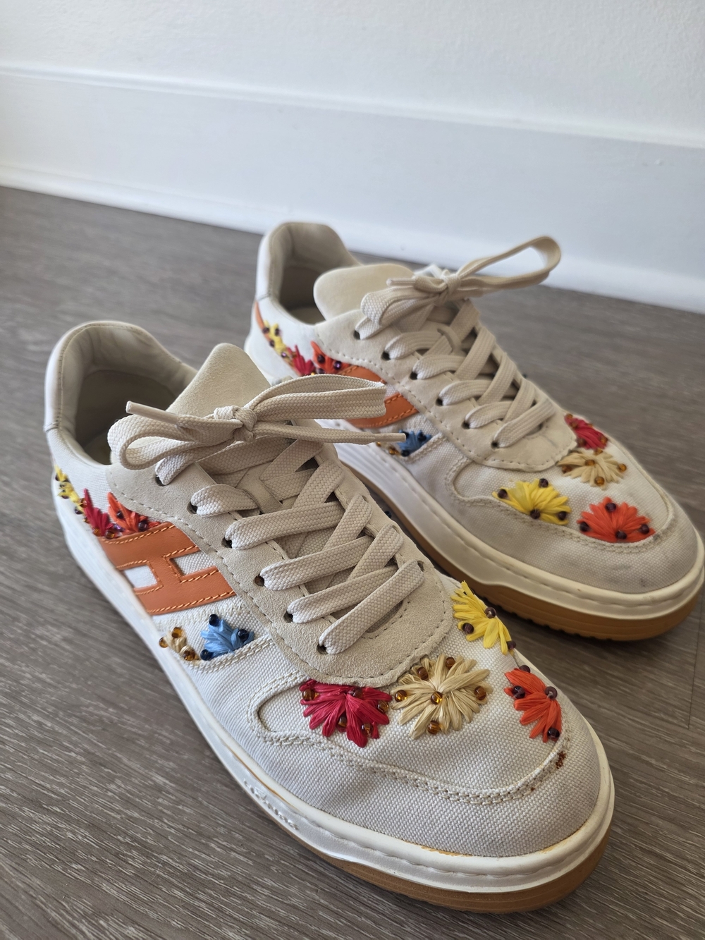 HOGAN Canvas Floral Embroidery